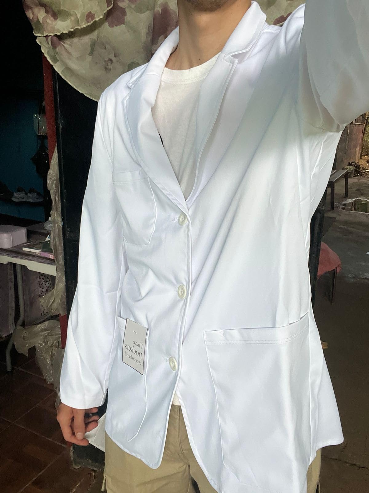Healing Hands Medical Lab Coat Leo Coat with 5 Pockets, Soft & 2-Way Stretch Fabric 5150 customer photo 2