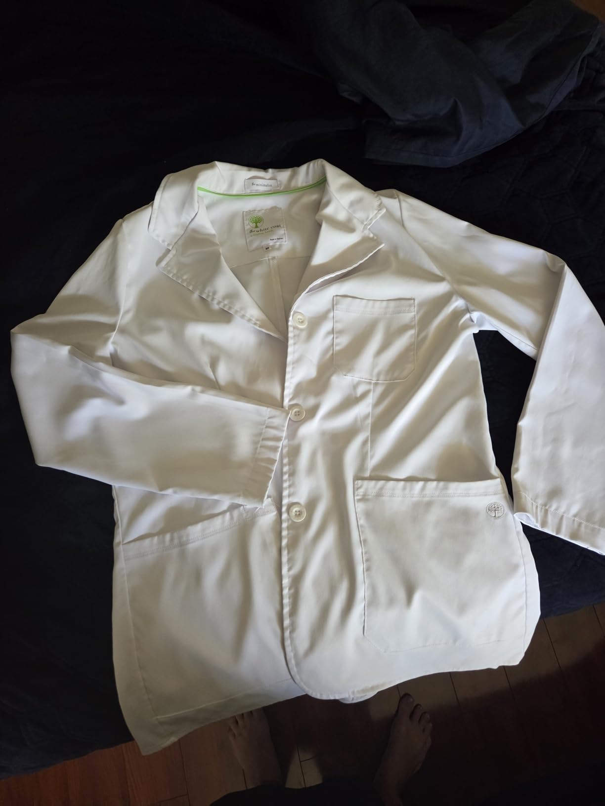 Healing Hands Women's Lab Coat with 4 Pockets, Moisture Wicking & 2-Way Stretch Fabric, Button Front Consultation Coat 5160 customer photo 2