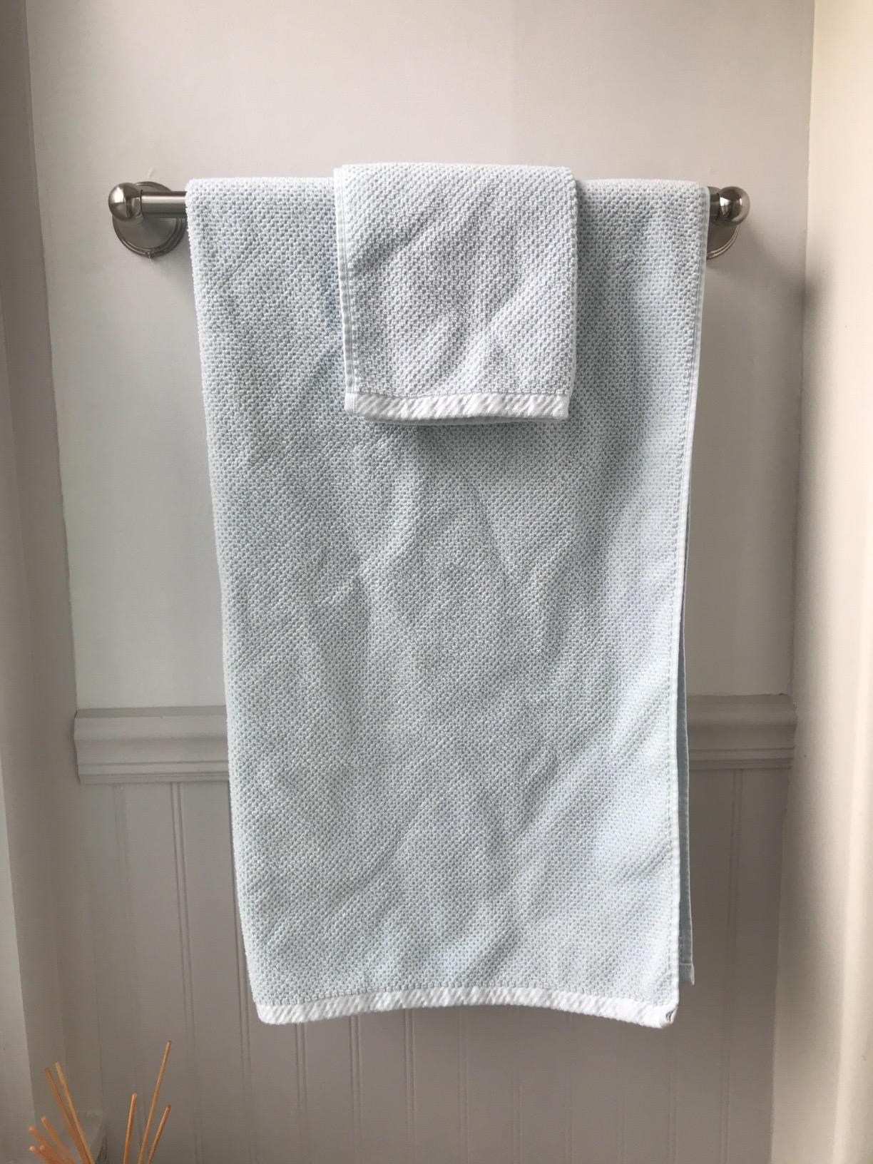 Welhome Franklin 100% Cotton Popcorn Textured Towel Set - 6 Piece 600 GSM, Soft & Plush, 2 Bath Towels, 2 Hand Towels, 2 Washcloths, Dark Gray customer photo 1