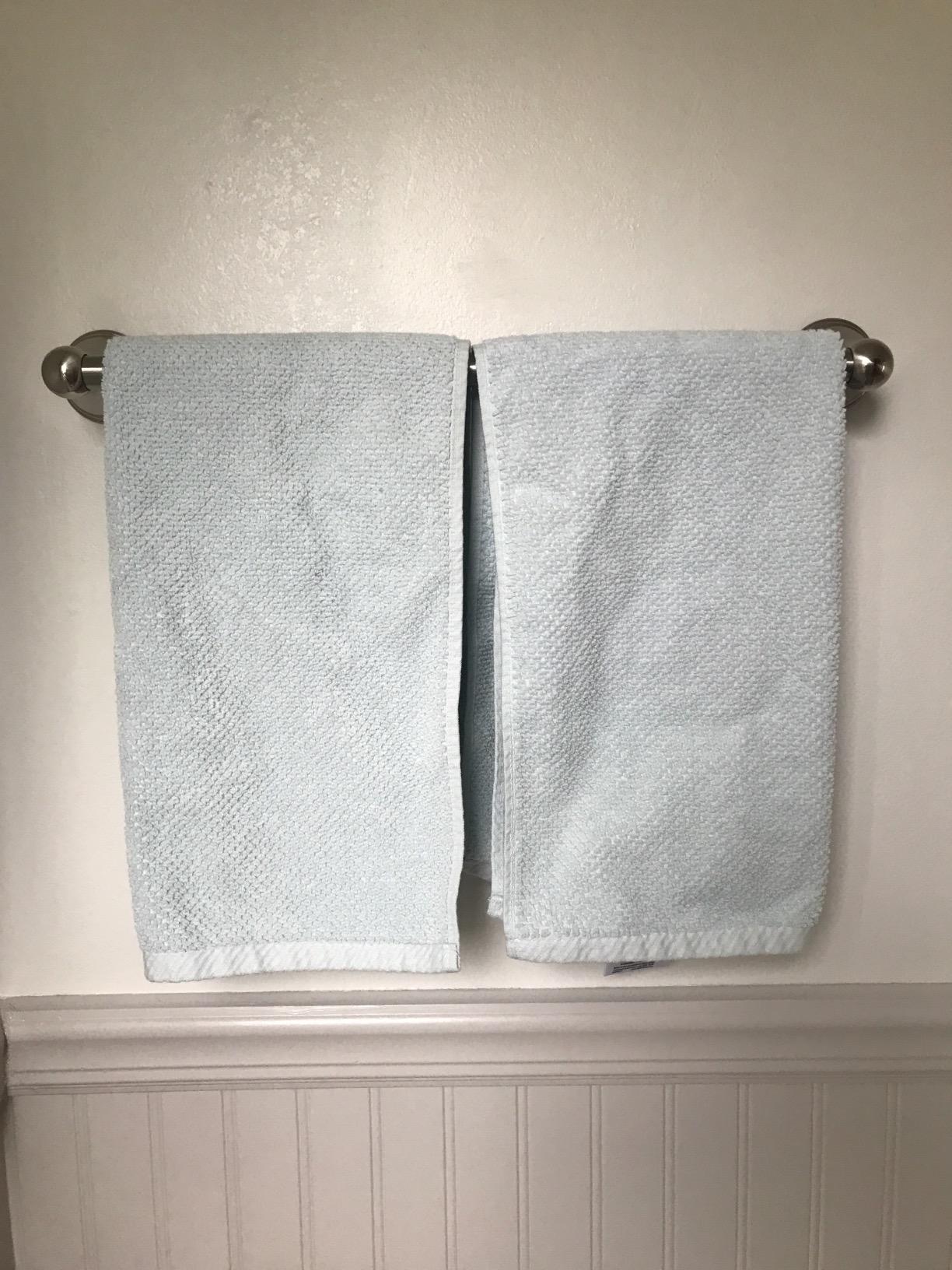 Welhome Franklin 100% Cotton Popcorn Textured Towel Set - 6 Piece 600 GSM, Soft & Plush, 2 Bath Towels, 2 Hand Towels, 2 Washcloths, Dark Gray customer photo 2