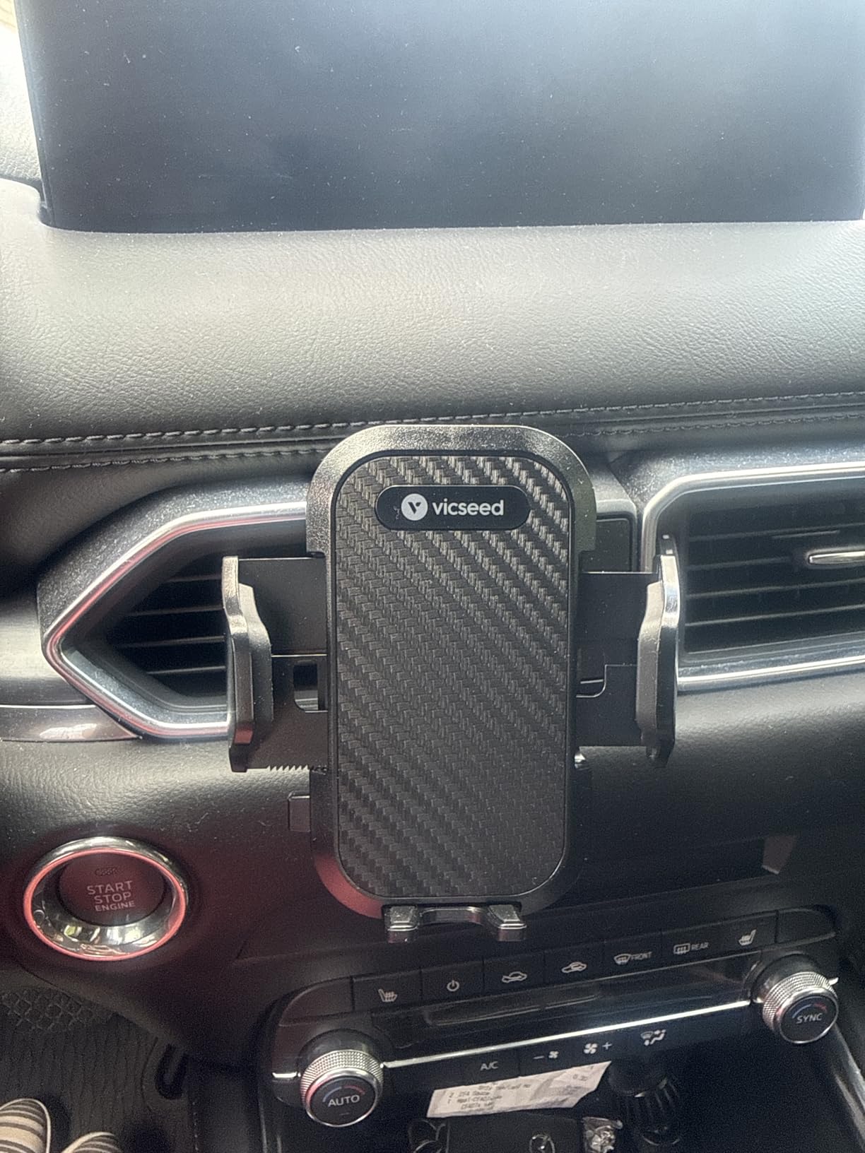 VICSEED 2026 Upgrade Ultra Stable Car Phone Holder Mount [Never Fall Off & Won't Break] Universal Air Vent Phone Mount for Car Easy Clamp for iPhone 17 Pro Max 16 15 14 13 customer photo 1