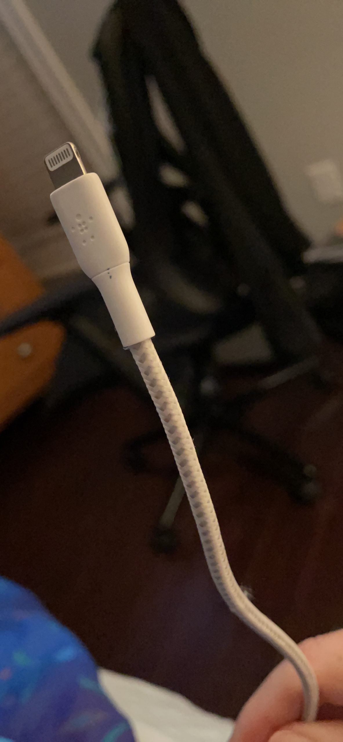 BoostCharge Nylon Braided USB C to Lightning Cable 6.6ft/2M - MFi Certified 18W Power Delivery iPhone Charger Cord - Apple Charger USB C Cable - Fast Charging for iPhone 14, iPhone 13 - White customer photo 2