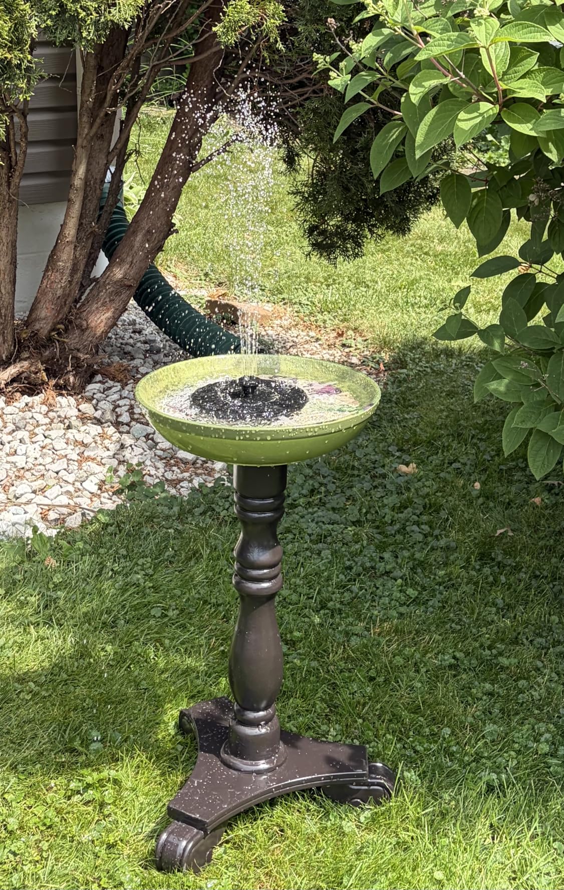 Solar Fountain Water Pump for Bird Bath, New Upgraded Mini Solar Powered Fountain Pump 1.5W Free Standing Solar Panel Kit Water Fountain for Garden, Pond, Pool, and Outdoor customer photo 1