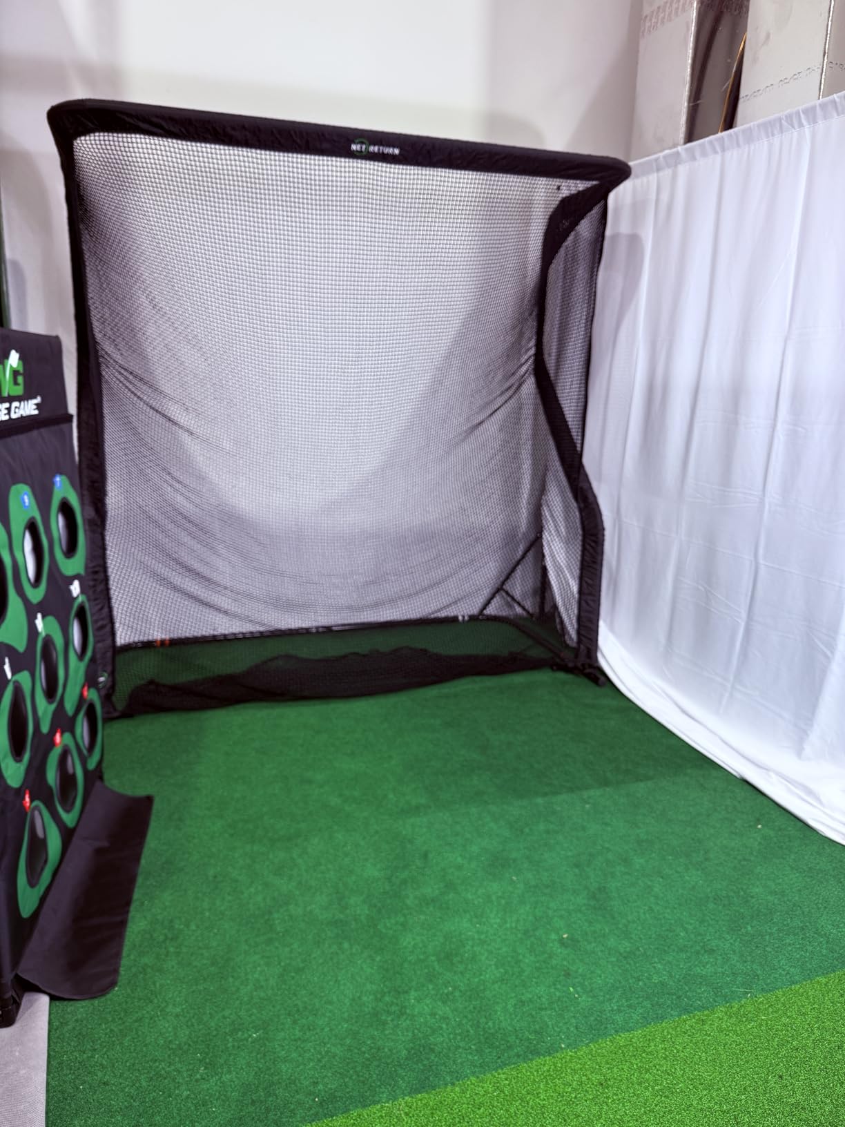 The Net Return Home/Pro Series Golf Net, Multi-Sport, 7x7 ft - 8x7.5 ft, Auto Ball Return, Portable for Indoor/Outdoor customer photo 1