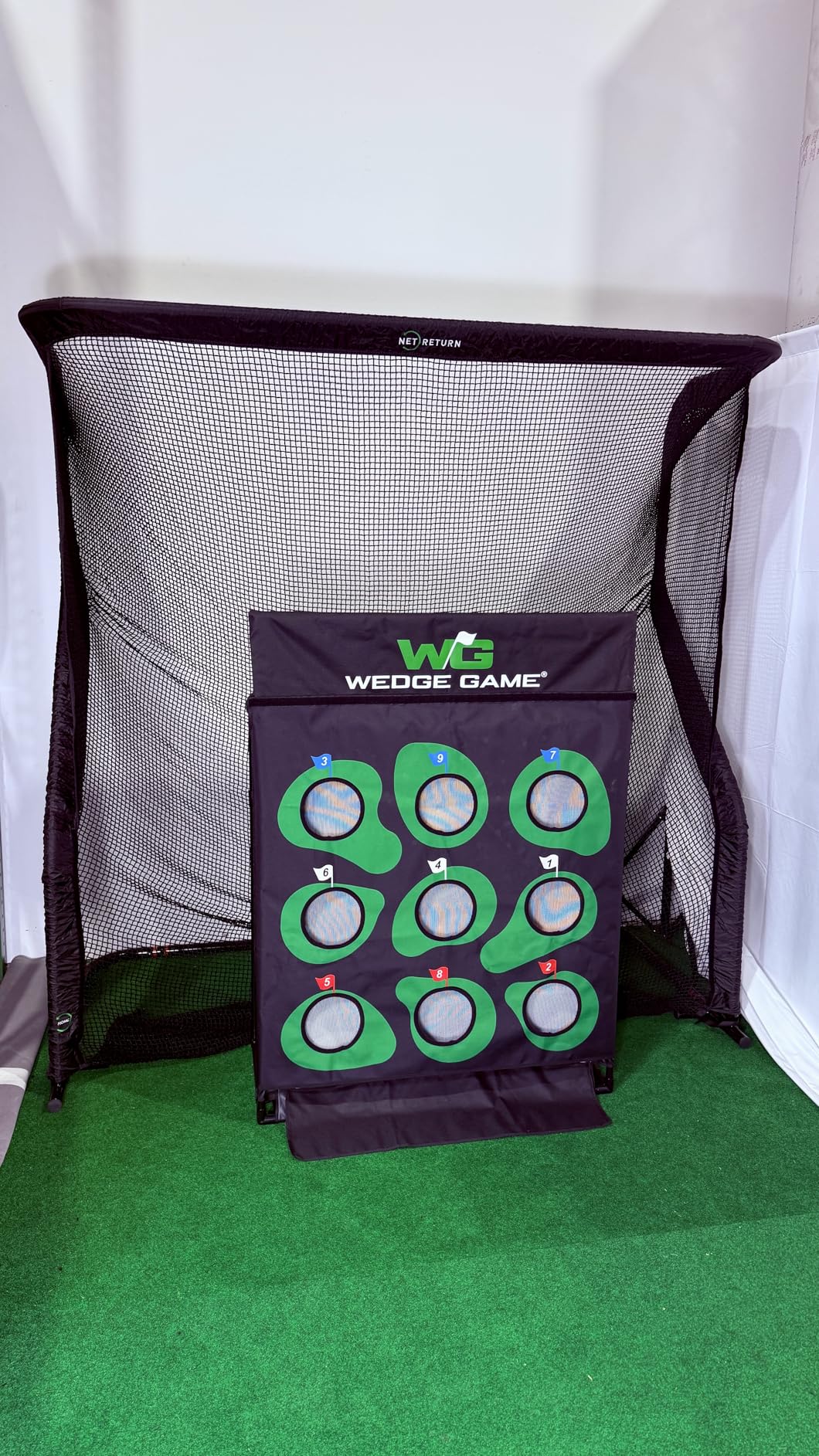 The Net Return Home/Pro Series Golf Net, Multi-Sport, 7x7 ft - 8x7.5 ft, Auto Ball Return, Portable for Indoor/Outdoor customer photo 2