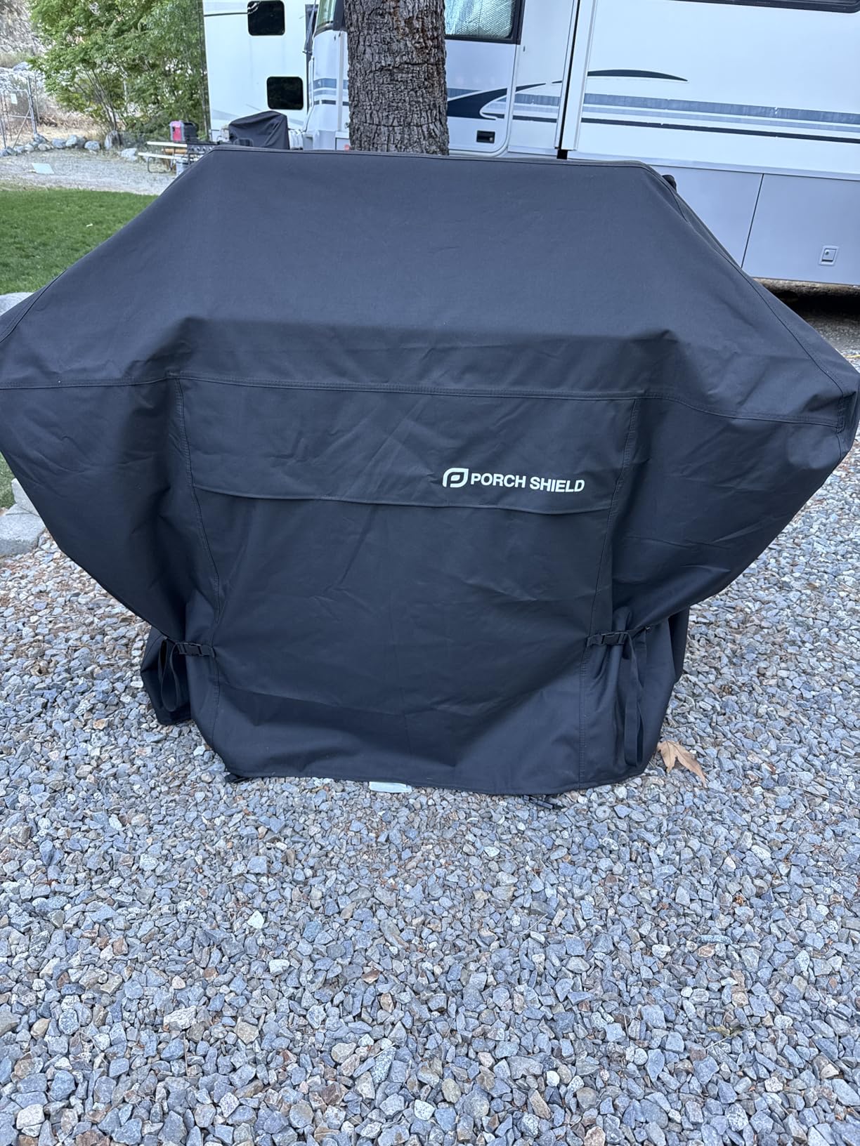 Porch Shield 54W x 24D x 46H inch Premium Gas Grill Cover Up to 52 inch, Waterproof and Fade Resistant 600D BBQ Covers for Weber, Brinkmann, Char-Broil and More, Black customer photo 1