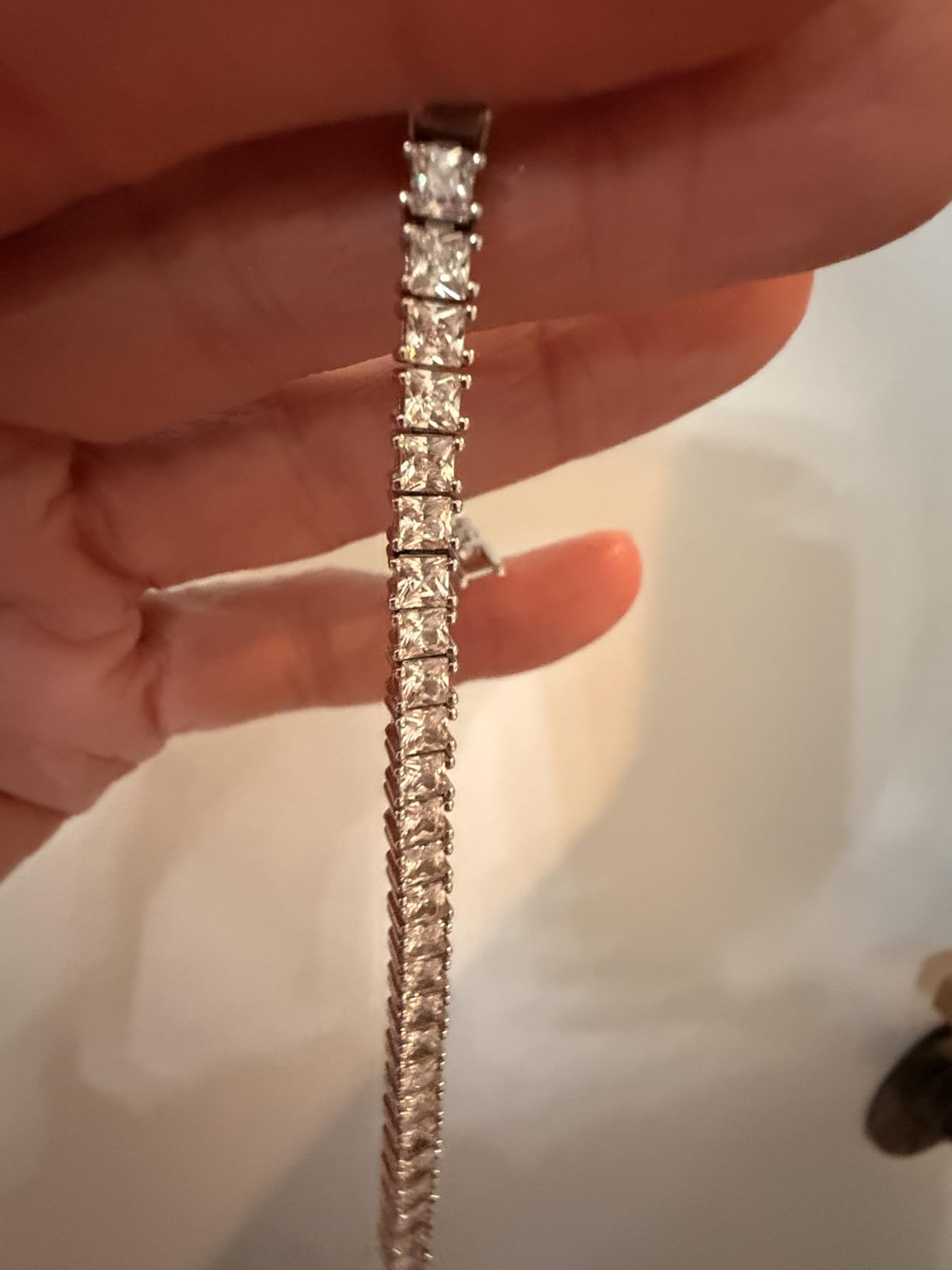 PAVOI 14K Gold Plated Cubic Zirconia Classic Tennis Bracelet | Gold Bracelets for Women | 4mm CZ, Size 6.5-7.5 Inch customer photo 2