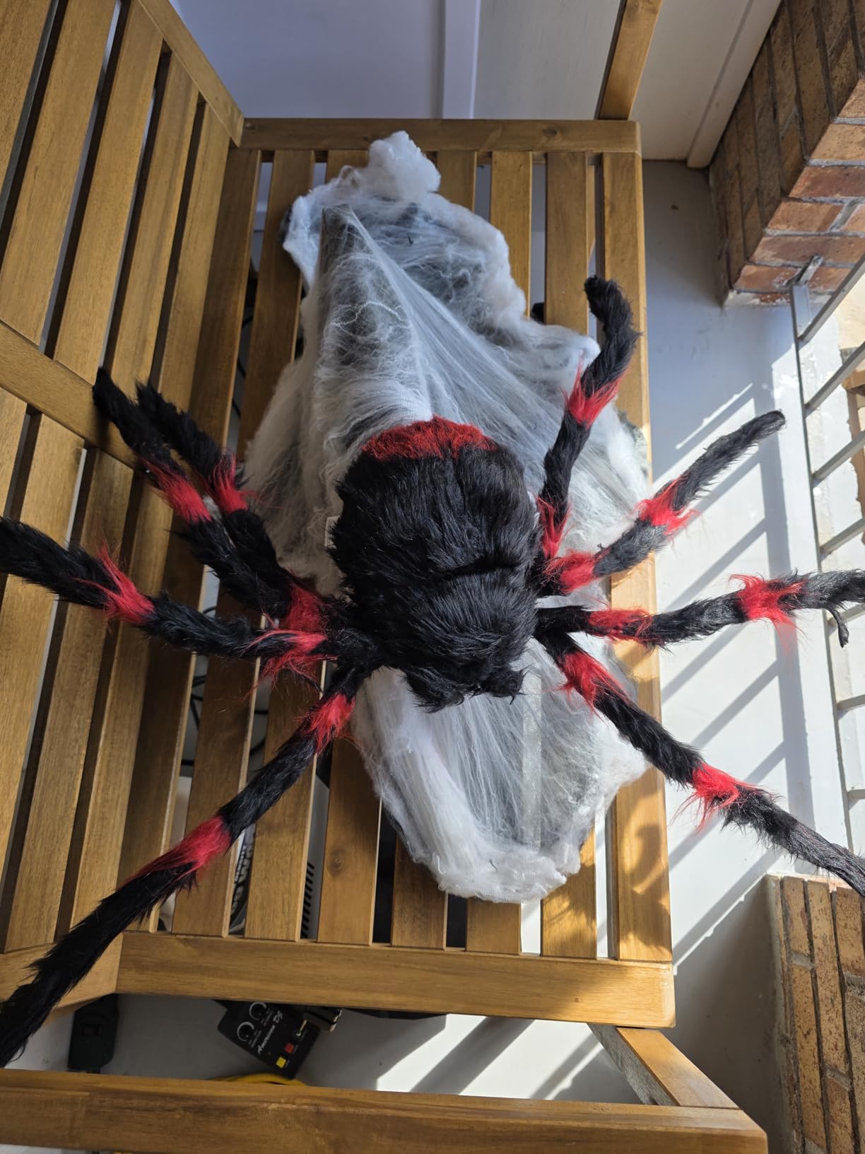 Spirit Halloween 21 Inch LED Red and Black Jumping Spider Animatronic customer photo 1