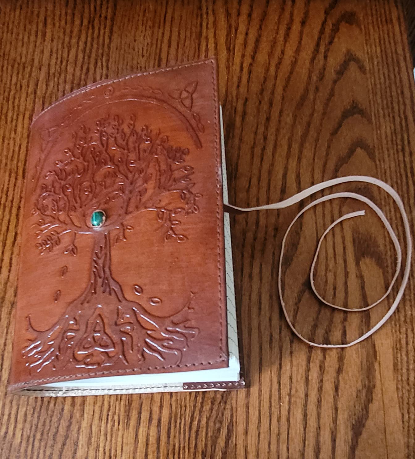 Leather Journal in Brown 7x5 Refillable Lined Paper Tree of Life Handmade writing Notebook Diary Leather Bound Daily Notepad for women and men Writing pad for Artist Sketch customer photo 2