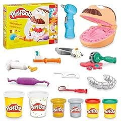 Play-Doh Drill 'n Fill Dentist Toy for Kids 3 Years and Up with Cavity and Metallic Colored Modeling Compound, 10 Tools, 6 Total Cans, 2 Ounces Each, Non-Toxic, Assorted Colors customer photo 1