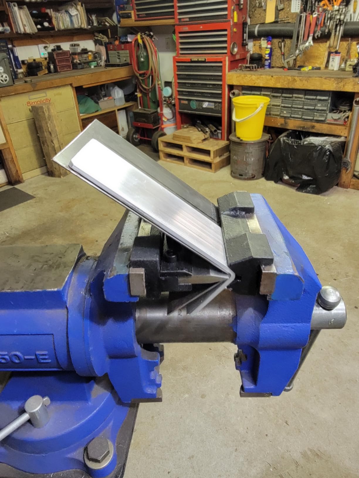 KF5007 4 Inch 100mm Vise Mount Metal Brake Bender Attachment Bending Max Capacity 14 Gauge 2mm Mild Steel 1/8
