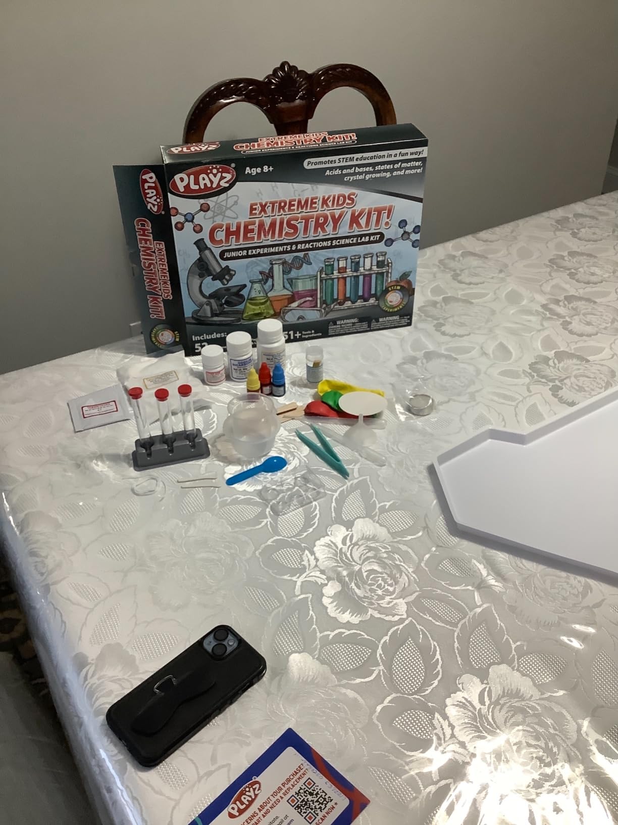 Playz Extreme Chemistry Set - 52 Unique Experiments, Science Kits for Kids Age 8-12, Lab Gear, Volcano Project, Learning Tools, Fair Activity, Discovery Gift, STEM Toys for Boys and Girls customer photo 2