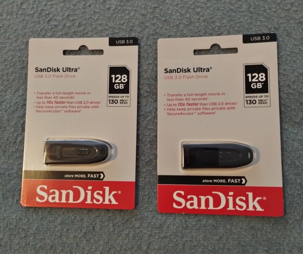 SANDISK 64GB 2-Pack Ultra USB 3.0 Flash Drive (2x64GB) - SDCZ48-064G-GAM462, Black customer photo 1