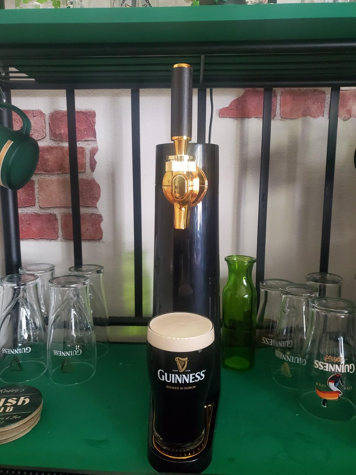 GREEN HOUSE: Draft Pour Beer Dispenser & Ultra Fine Foam Maker - Mini Kegerator for Home customer photo 2