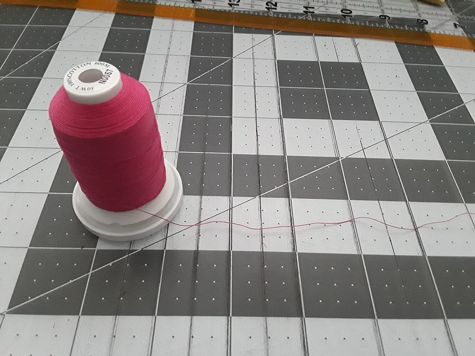 New brothread - 18 Options - Multi-Purpose 100% Mercerized Cotton Threads 50S/3 600M(660Y) Each Spool for Quilting, Serger, Sewing and Embroidery - 12 Neutral&Jean Colors customer photo 2