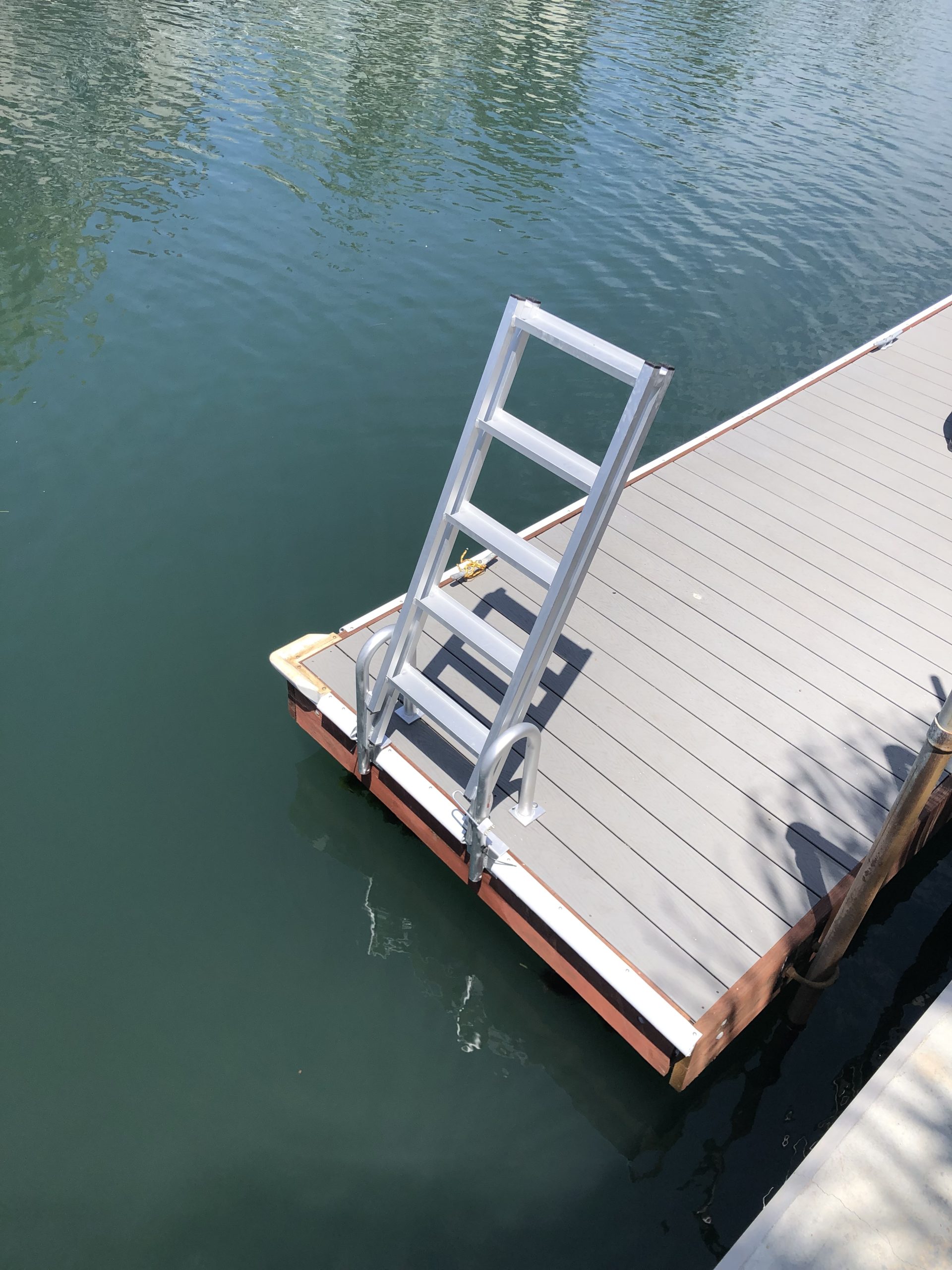 Extreme Max 3005.4239 Slanted Flip-Up Dock Ladder - 5-Step customer photo 2