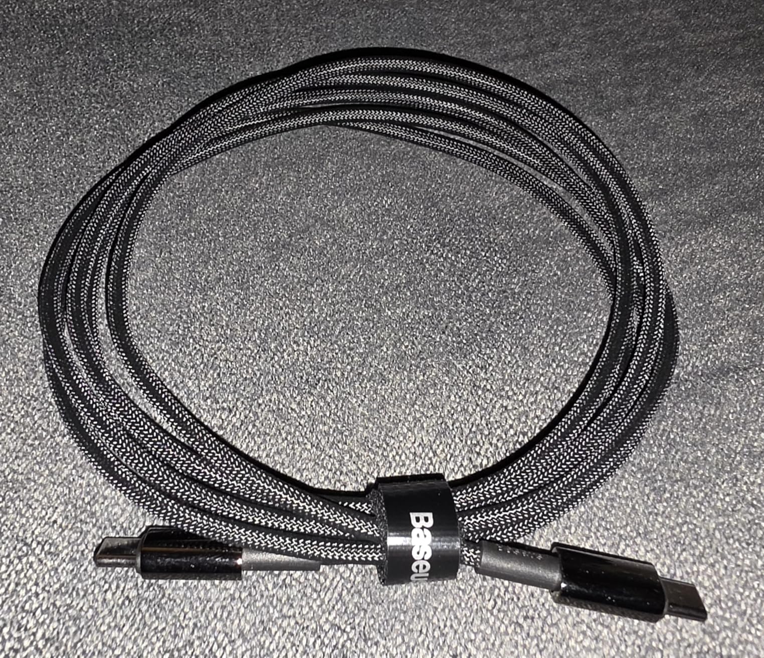 Baseus USB C Cable, 100W PD 5A QC 4.0 Fast Charging USBC to USBC Cable, Zinc Alloy Nylon Braided Type C Charger Cord for iPhone 16 15 Pro Plus Pro Max, MacBook, iPad Pro/Mini, Samsung S23/S22+ customer photo 1