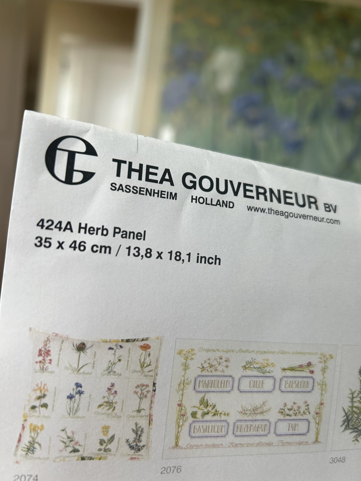 Thea Gouverneur Wildflowers Cross Stitch Kits - Inspirational Crafts for Adults with 16 Count Aida, DMC Threads & Hoop - Create Beautiful Cross Stitch Art customer photo 1