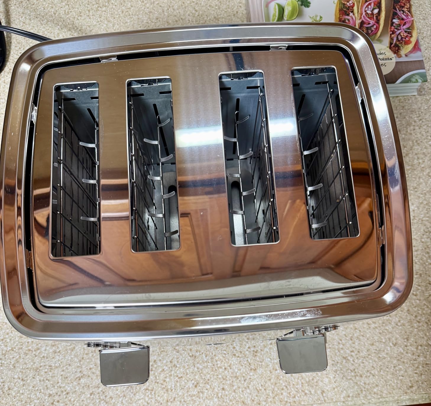 GE 2 Slice Stainless Steel Toaster, Extra Wide Slots for Toasting Bagels, Breads, Waffles & More, 7 Adjustable Shade Settings, Removable Crumb Tray, Countertop Kitchen Essentials, 850 Watts customer photo 1
