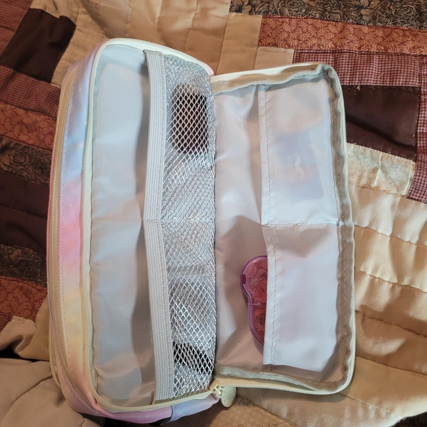 CICIMELON Large Capacity Pencil Case 3 Compartment Pouch Pen Bag for School Teen Girl Boy Men Women (Pink) customer photo 1