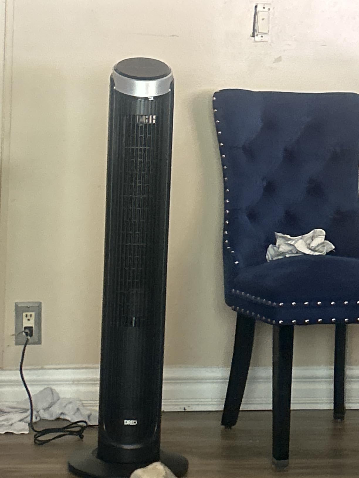DREO Tower Fan for Bedroom, 90° Oscillating Fans that Blow Cold Air, 5 Speeds, 4 Modes with 26ft/s Velocity, 12H & 28dB Quiet Timer, Remote, Touch, 40