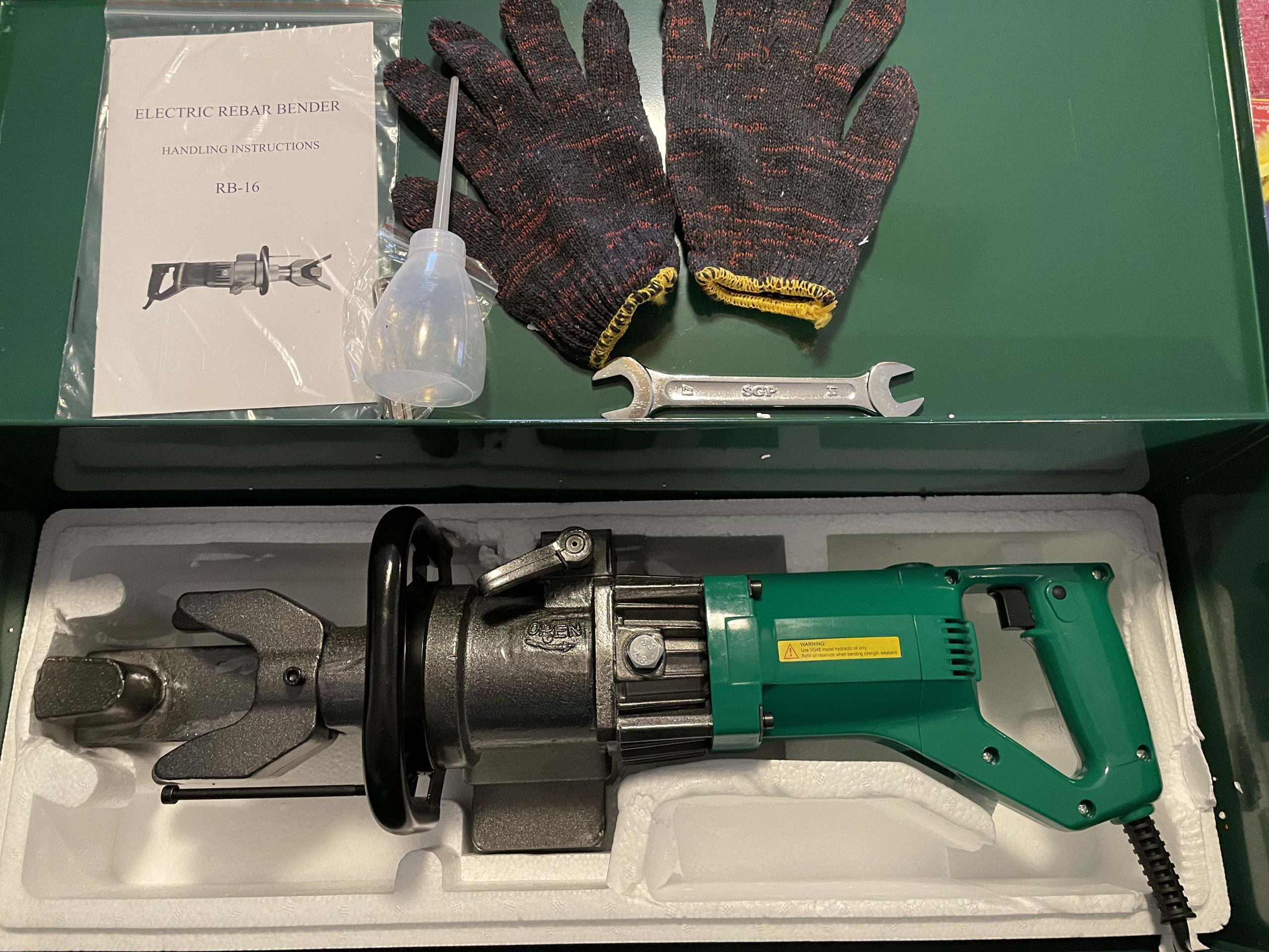 Anbull 900W Electric Rebar Bender,Hydraulic Rebar Bending Maching Bending up to 5/8 Inch #5 16mm Rebar, Bending Angle 0-130 Degrees Rebar Bending Machine with Positioning Bolt customer photo 1