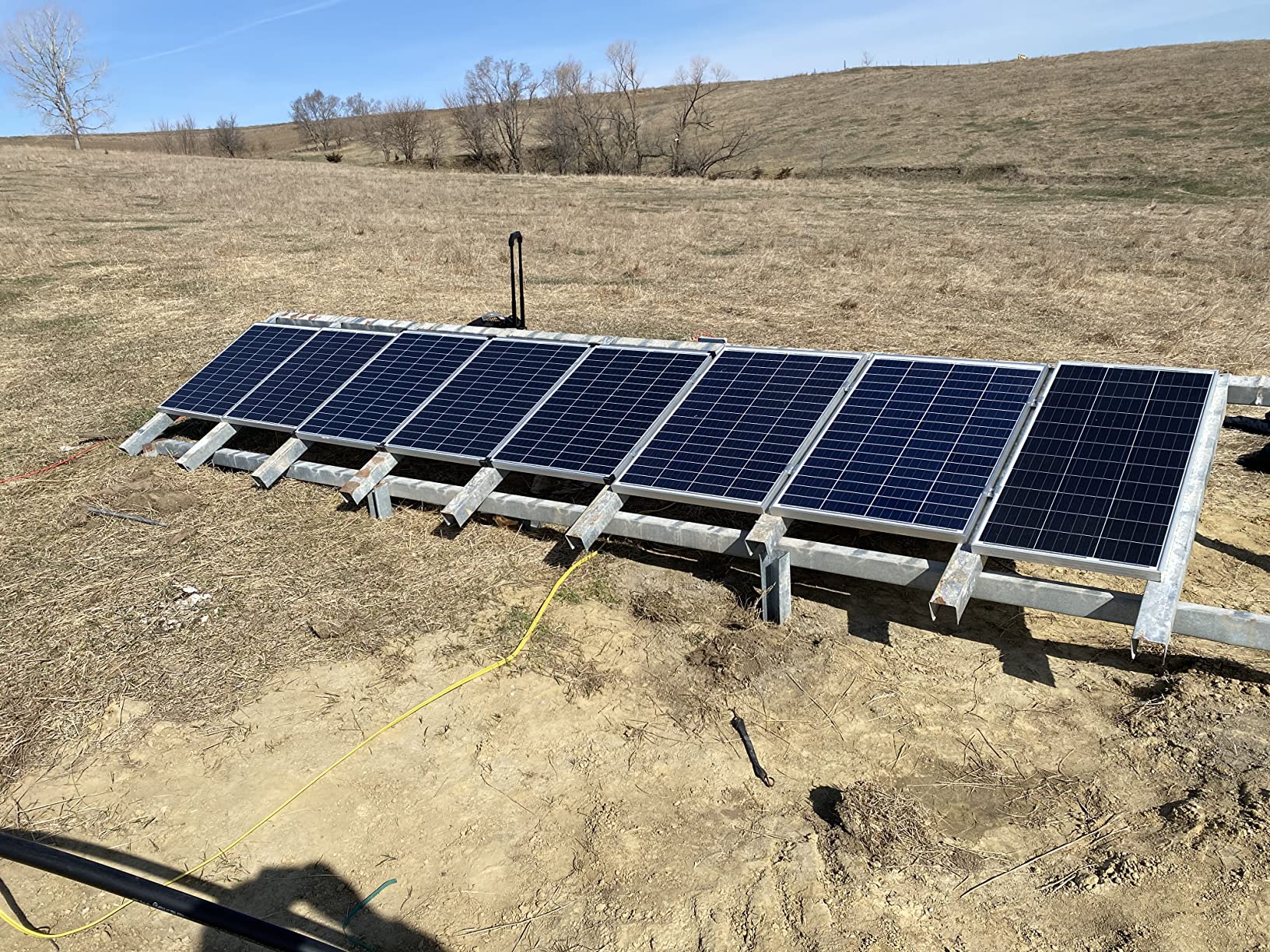 Pump 500W DC 48V Solar Water Pumps, Max head 393ft, 7.9GPM Flow, 3 inch Solar deep well submersible Pumps with MPPT controller float switch kits for home or farm customer photo 1