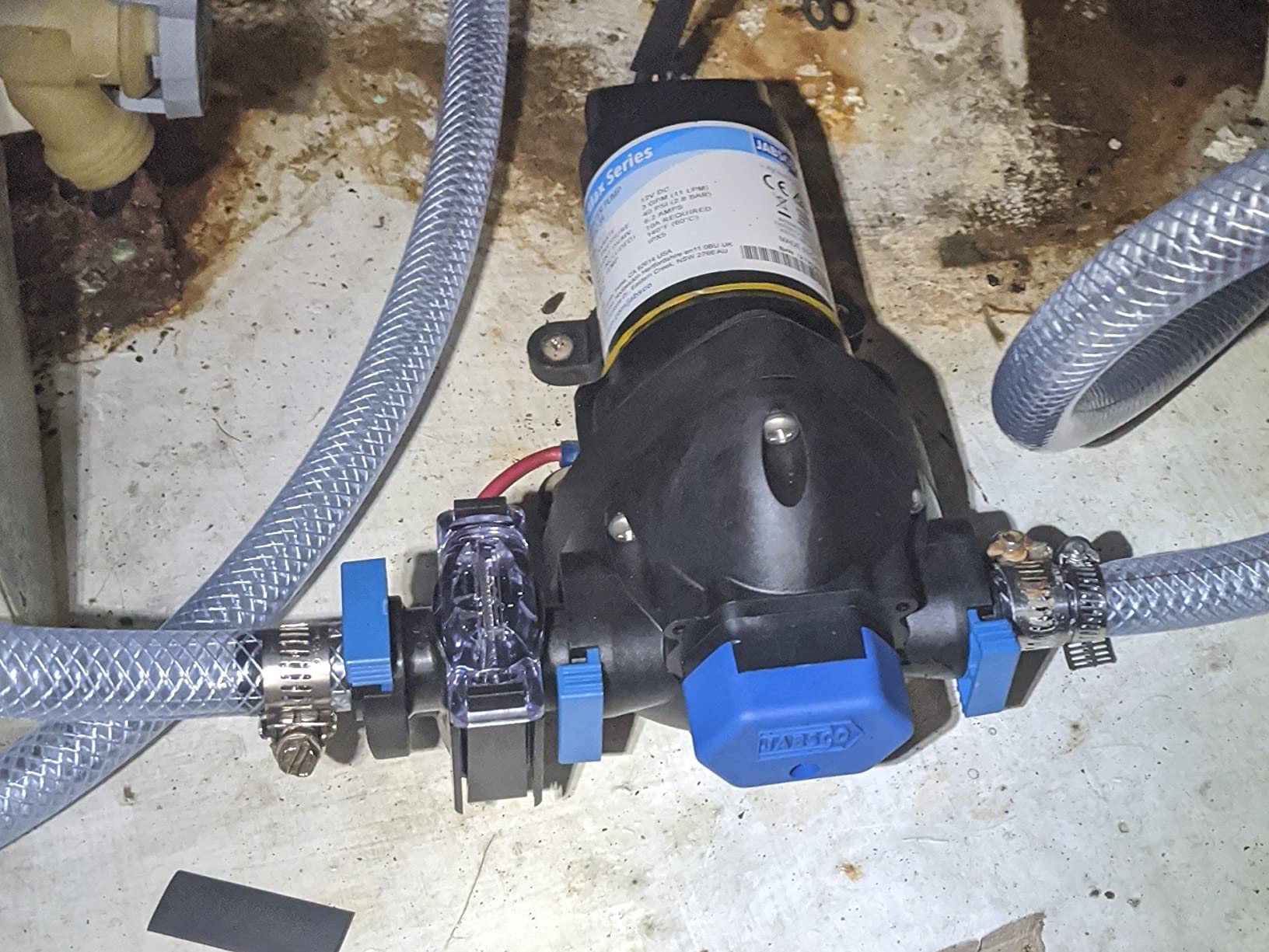 Jabsco 31395-4012-3A ParMax3 Marine Freshwater Delivery Pump - 12V, 3 GPM, 40 PSI Shut-Off customer photo 1