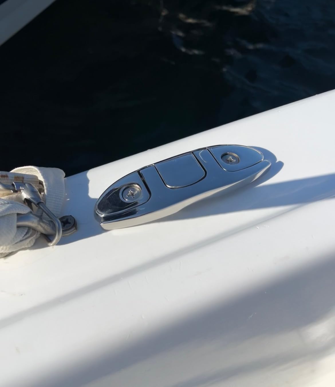 Boat Folding Cleat 4-1/2 inch 316 Stainless Steel Marine Flip Up Dock Cleat, Pack of 2 customer photo 1