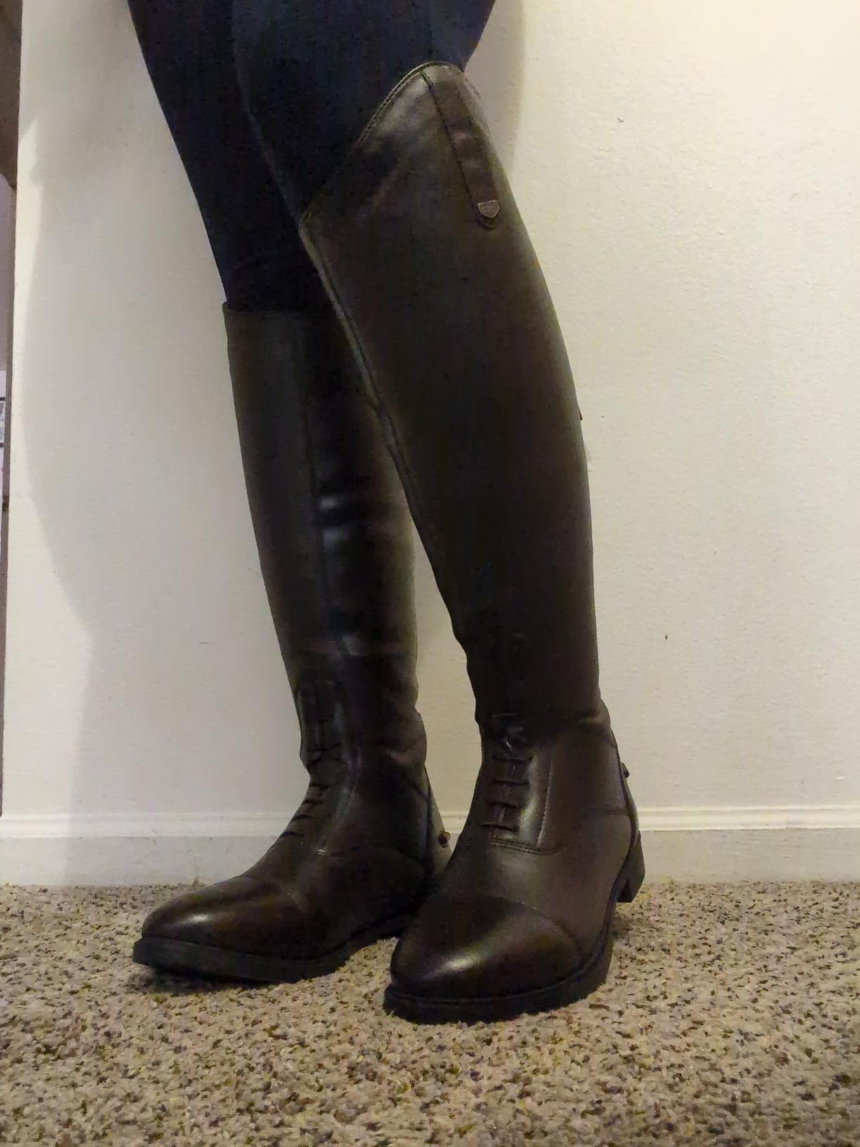 HORZE Rover Women's Synthetic Leather Equestrian Boots, Durable and Comfortable Horse Riding Boots for Women with Rear Zipper for Show, Stable and Arena Use, Everyday Training for Horseback Riders customer photo 1