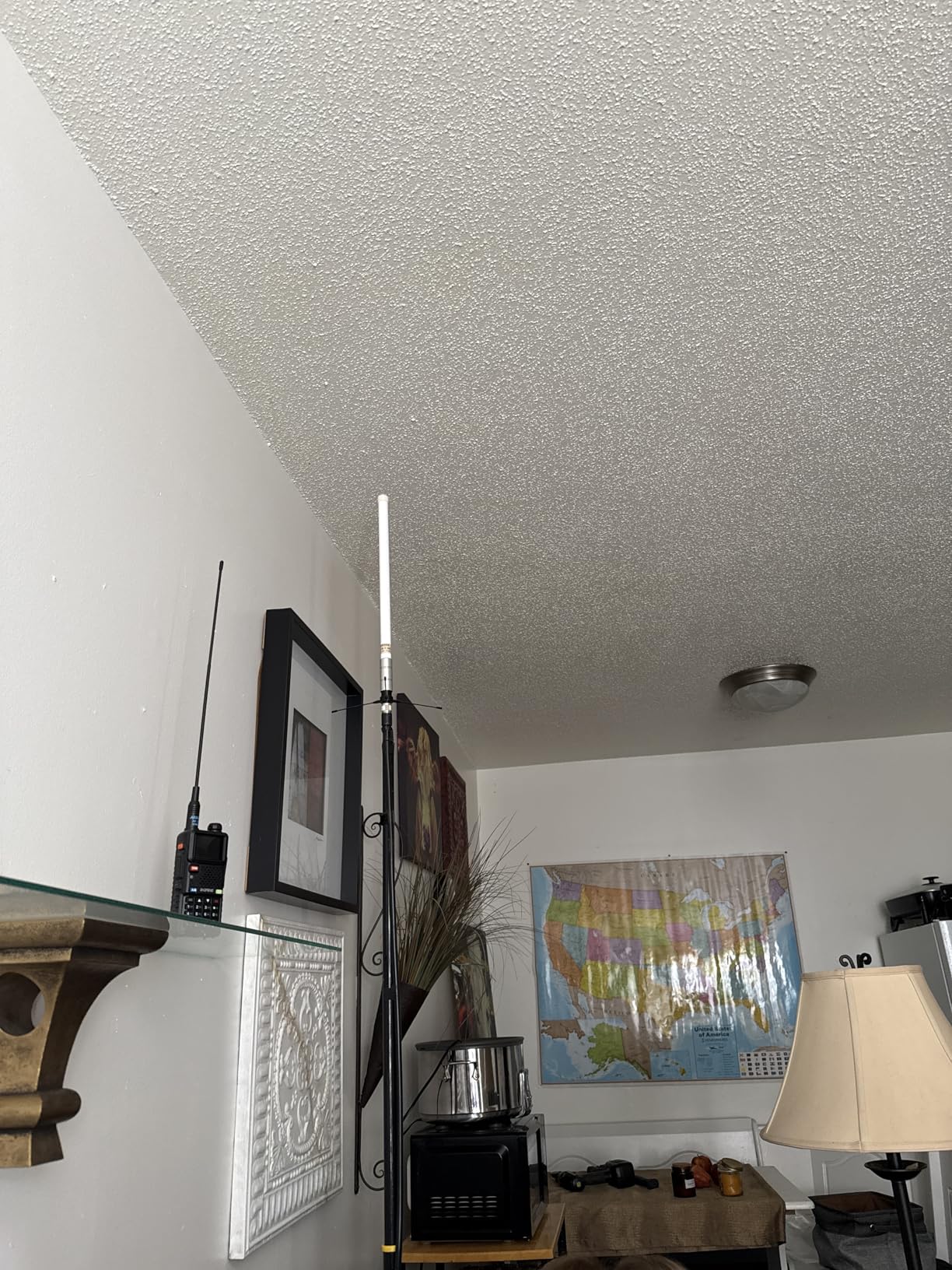 UHF Fiberglass Mobile Radio Antenna, 400-470mhz GMRS Base Antenna, 17 inches SO239 Connector for Ham Radio Device Repeater Mobile Transceiver with Mount Bracket customer photo 1