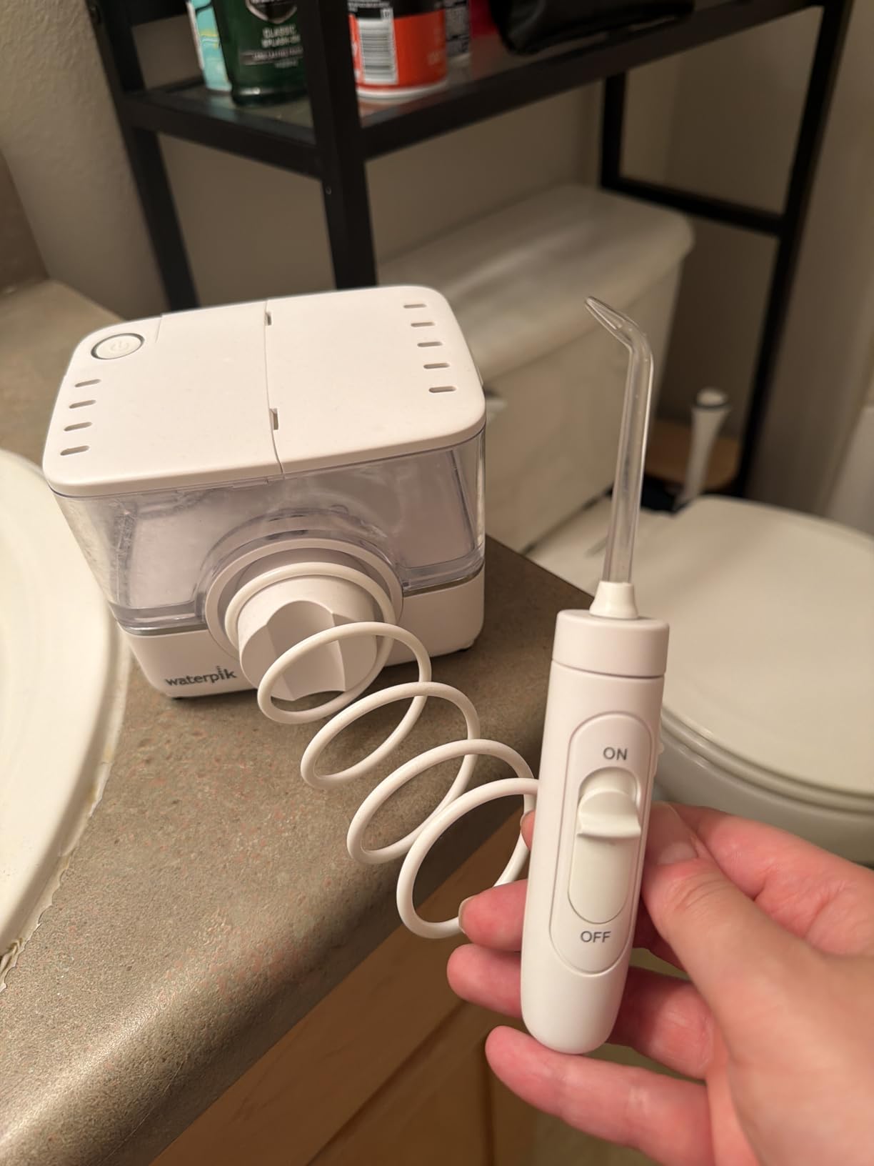 Waterpik ION Professional Water Flosser, Rechargeable and Portable for Teeth, Gums, Braces, 10 Settings, 7 Flossing Tips For Multiple Users And Needs, ADA Accepted, WF-12 White customer photo 2