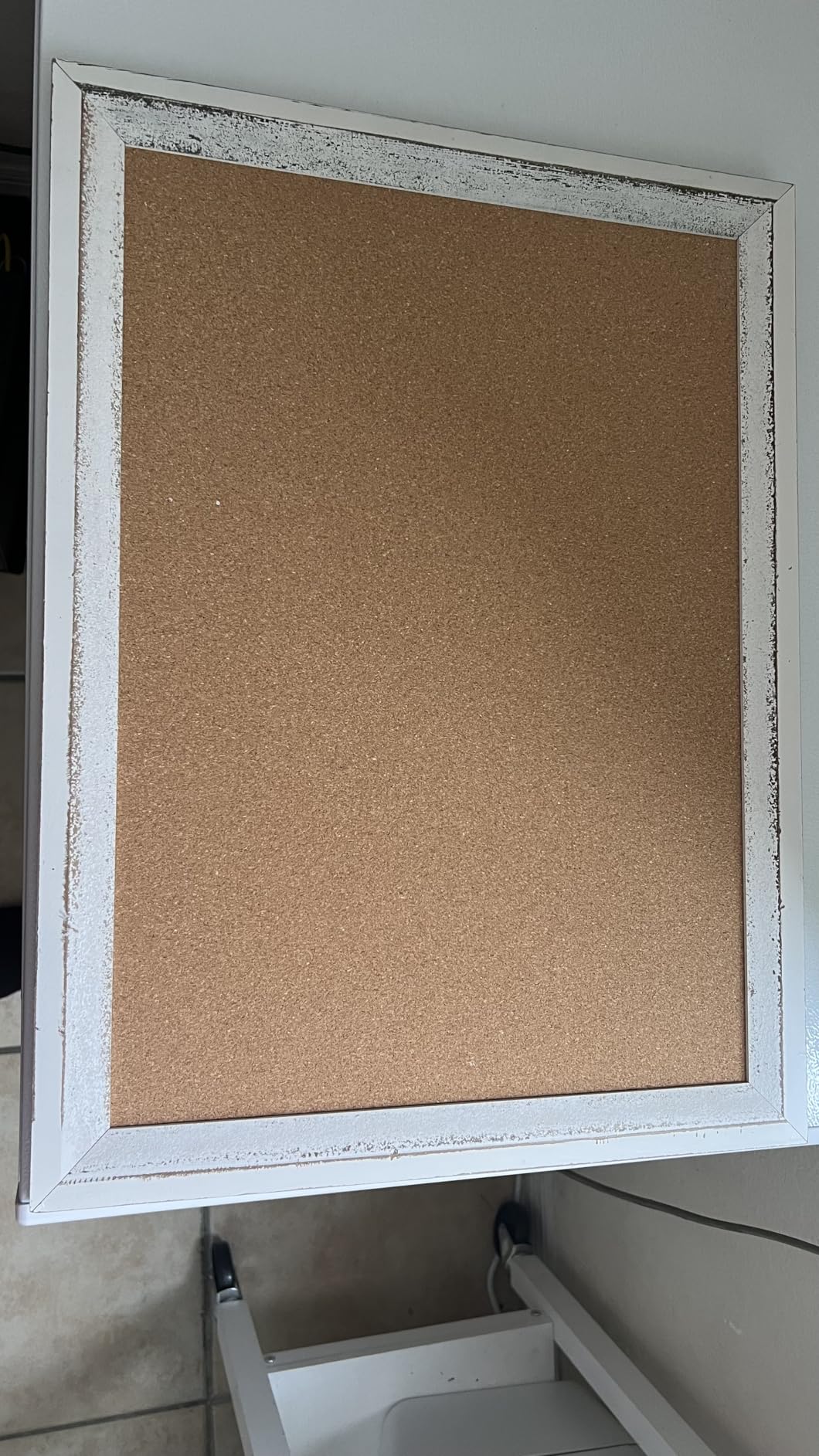 DOLLAR BOSS White Cork Board for Wall - 24 X 18 Inches, Rustic Wooden Frame Bulletin Board, Decorative Hanging Pin Board for Office & Home Decor customer photo 2