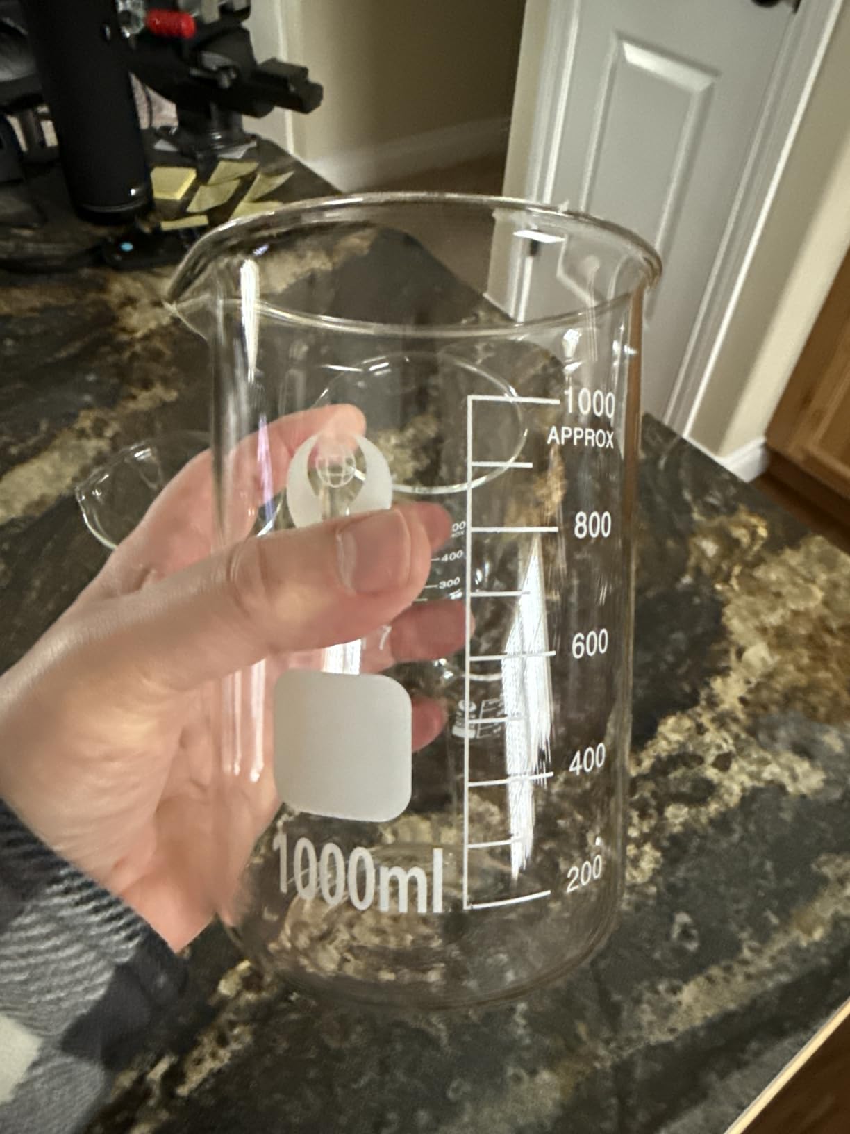Feekoon 10 Pieces Glass Measuring Beaker and Graduated Measuring Cylinder with Stirring Rod 50/100/ 250/500/ 1000 ml Thick Glass Beakers and 5/10/ 50/100 ml Graduated Cylinders for Science Lab customer photo 2