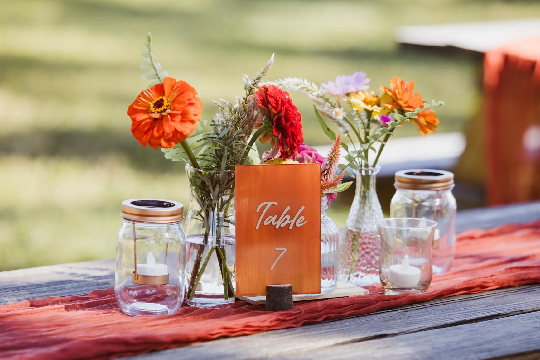 Jofefe 12Pcs Mini Wood Place Card Holders and 24Pcs Kraft Place Cards, Rustic Table Number Holders, Food Labels for Party Buffet, Name Card Photo Picture Holders for Harvest Fall Thanksgiving Wedding Birthday Party customer photo 1