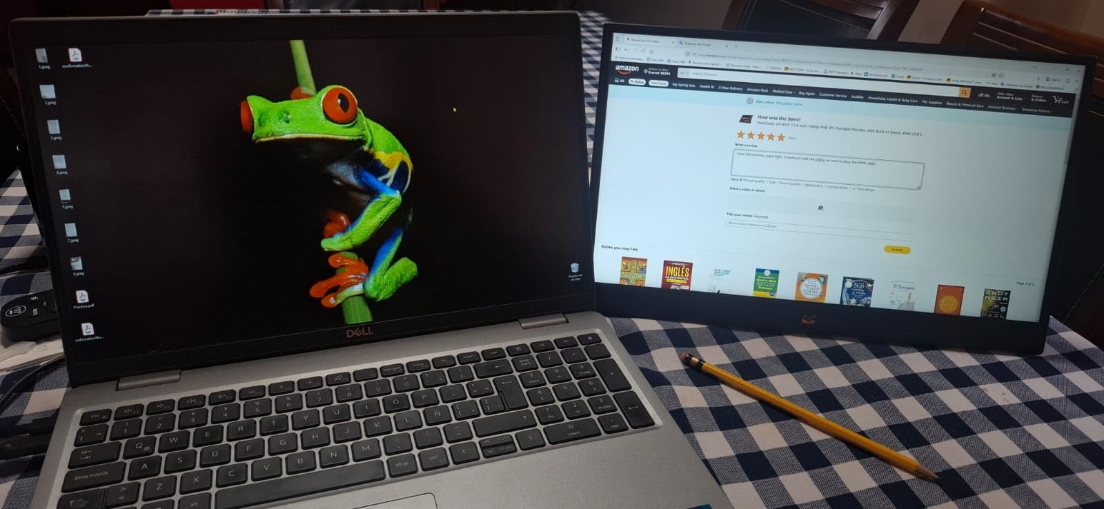 ViewSonic VA1655 15.6 Inch 1080p Portable Monitor, IPS Display with Eye Care for Comfortable Mobile Workspaces, Built-in Stand, 60W USB-C, Mini HDMI, and Protective Case customer photo 1