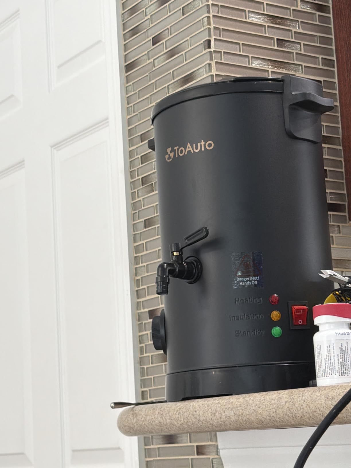 TOAUTO Wax Melter for Candle Making Large Wax Melting Furnace with Quick Pour Spout & Temp Control, 10Lbs Capacity customer photo 1