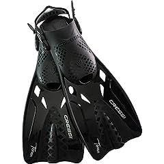 Cressi Adult Adjustable Snorkeling Fins with Ultra Resistant Buckles, Very Light, Ideal for Traveling - Tonga: Designed in Italy customer photo 1
