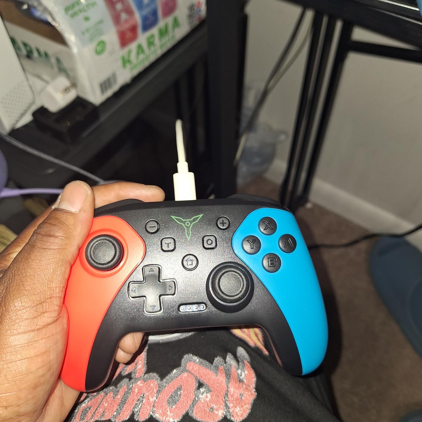 Wireless Switch Controller for Nintendo Switch/Switch 2/Lite/OLED Controller, Switch Controller with a Mouse Touch Feeling on Back Buttons, Extra Switch Pro Controller with Wake-up, Programmable, Turbo Function customer photo 1
