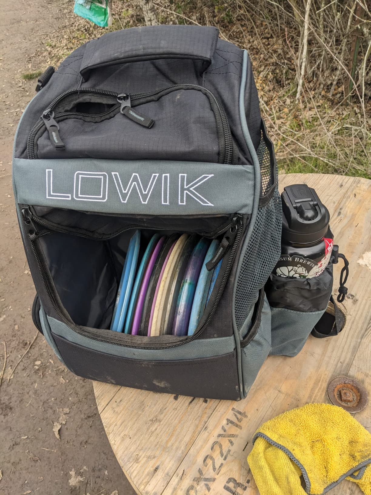 Disc Golf Bag, Multiple Storage Pockets Shuttle Disc Golf Bags Backpack, Lightweight Durable Easy to Carry Disc Golf Backpack with 20+ Disc Capacity for Beginner, Hobbyist, Adults customer photo 2