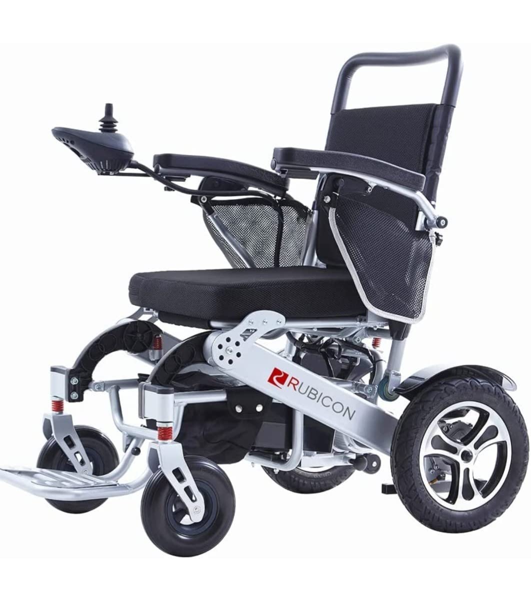 Rubicon DX17 Automatic Foldable Electric Wheelchairs for Adults - Deluxe One Click Fold and Unfold - Super Horse Power (600W Motor Power) - Longest Range (up to 25miles with 2x12AH Dual Battery) customer photo 2