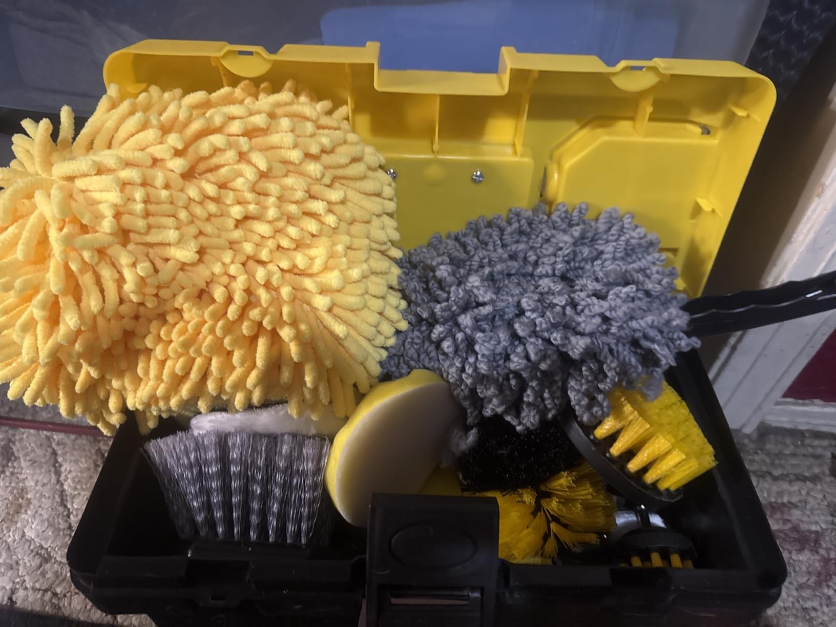 20Pcs Car Wheel Tire Detailing Brush Set,Car Detailing kit,Car Detailing Brushes,Auto Detailing Drill Brush Set,17