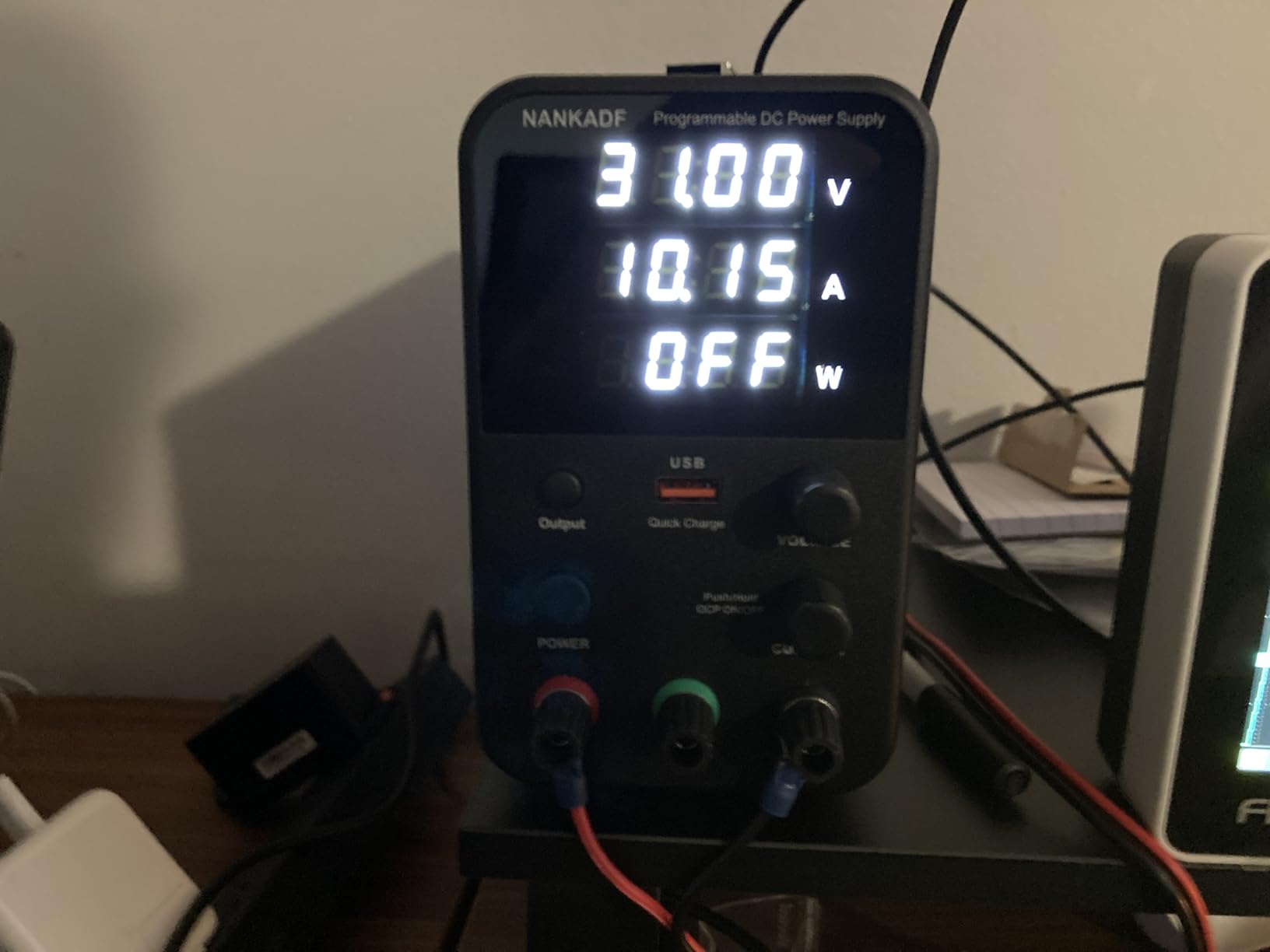 DC Power Supply Variable, Bench Power Supply with Encoder Adjustment Knob, Output Enable/Disable Button, Adjustable Power Supplies with USB Quick-Charge, Short Circuit Alarm (30V 10A Black) customer photo 1