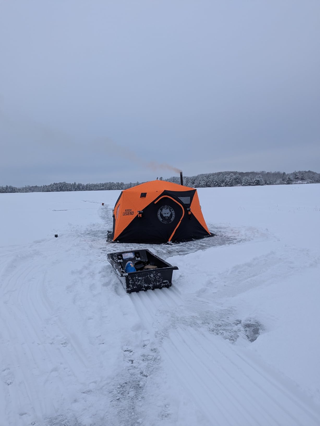 Nordic Legend Aurora Series Pop-Up Portable Ice Fishing Shelter, 4-8 Person Ice Fishing Tent for Ice Fishing customer photo 2