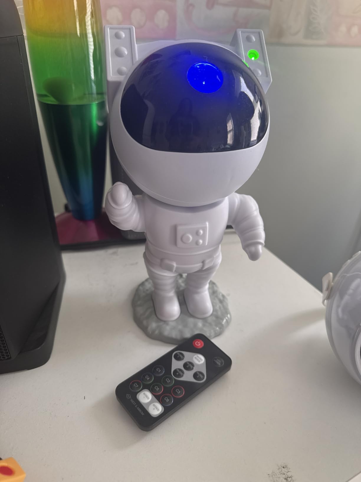 Star Projector Galaxy Night Light - Astronaut Space Projector, Starry Nebula Ceiling LED Lamp with Timer and Remote, Kids Room Decor Aesthetic, for Christmas & Birthdays customer photo 1