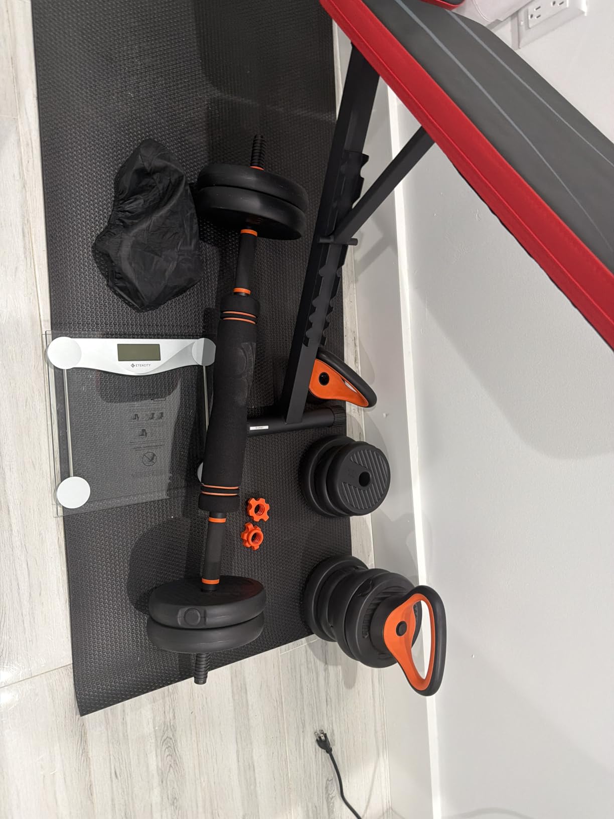 FEIERDUN DS2 Adjustable Dumbbells, 20/30/40/45/70/90lbs Free Weight Set with Connector, 5 in 1 Dumbbells Set customer photo 1