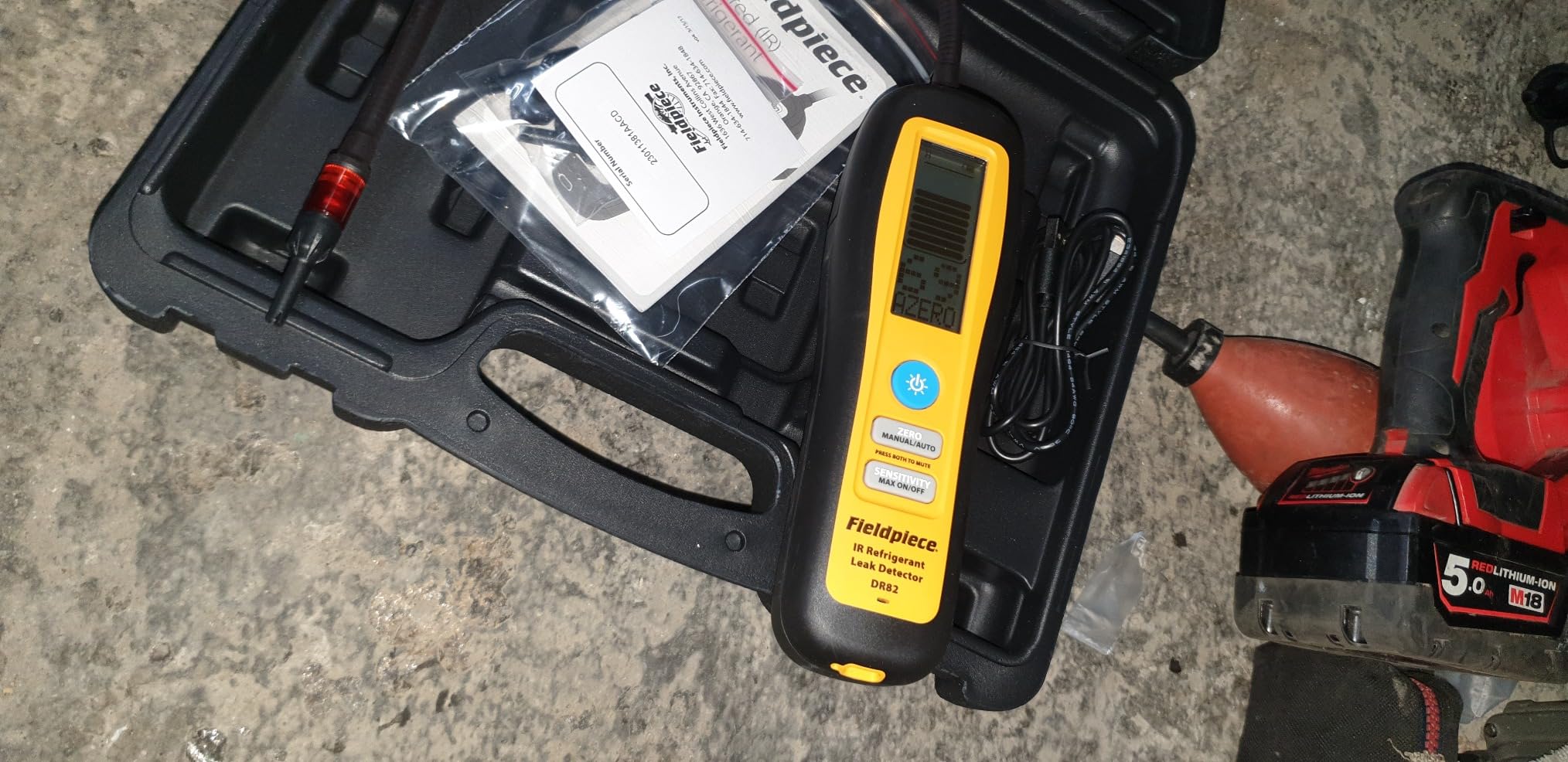 Fieldpiece DR82 Infrared Refrigerant Leak Detector - Ultra-Sensitive Leak Sniffer with Large, Backlit LCD Screen - Lightweight HVAC Tool customer photo 1