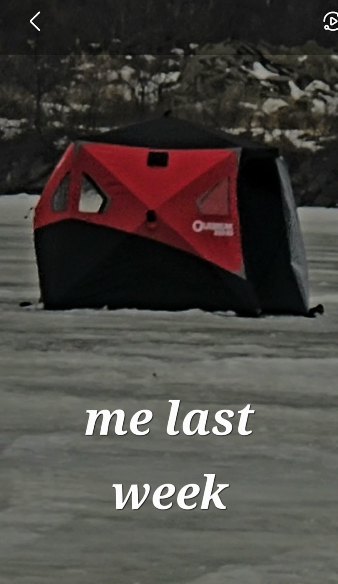 Eskimo Outbreak Portable Pop-Up Ice Fishing Shelter, Stormshield Insulated Fabric, No Trip Door, Durable Hub Design, Deluxe Tie Downs customer photo 1