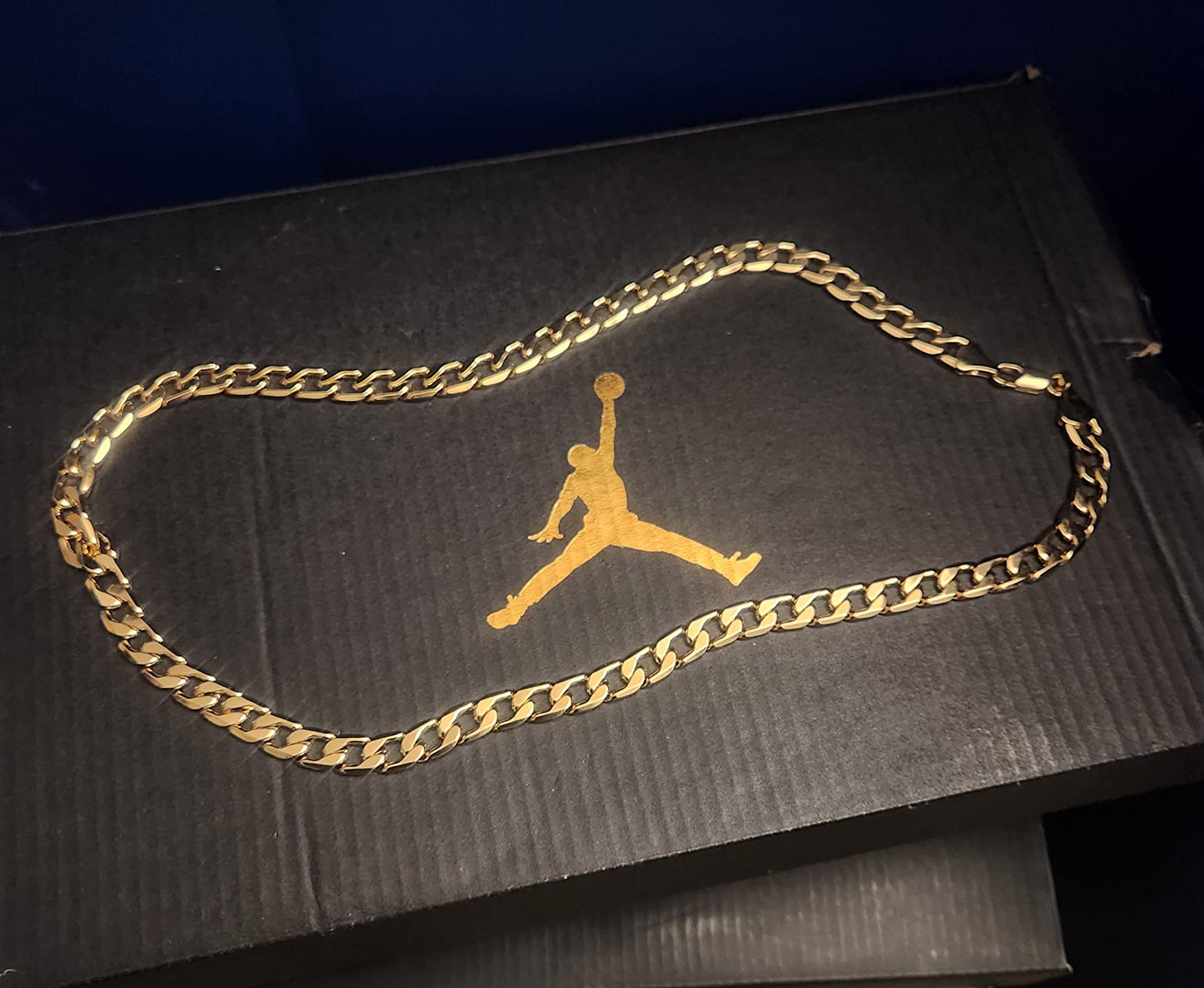 Mens Womens Cuban Link Chain Necklace - 24k Real Gold Plated with Lifetime Replacement - Solid Non-Hollow Beveled Diamond Cut 10X Thicker Gold - Heavy Duty Clasp - 3mm 6mm 9.5mm Widths - Yellow or White Gold customer photo 1