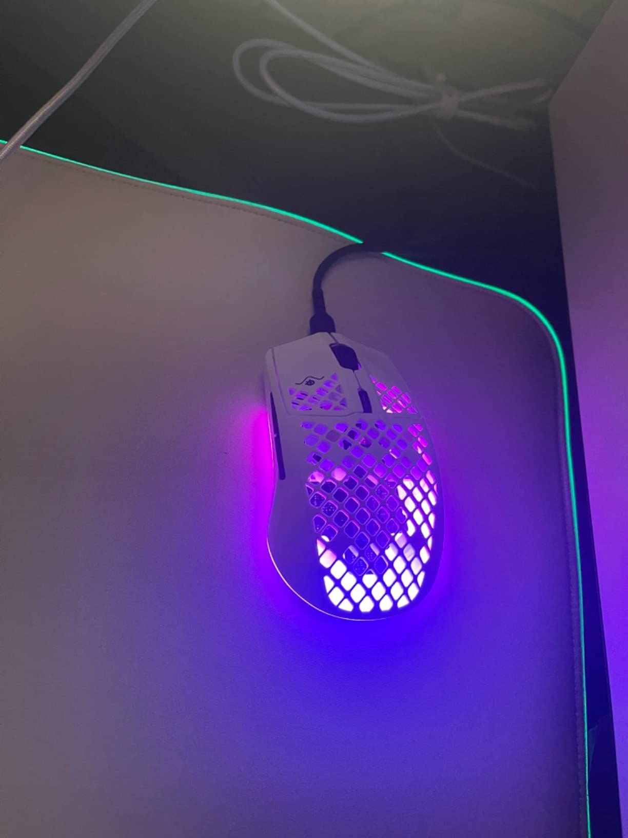 SteelSeries Aerox 3 - Holey RGB Gaming Mouse - Ultra-lightweight Water Resistant Design - 8,500 DPI TrueMove Core Optical Sensor - Onyx customer photo 1